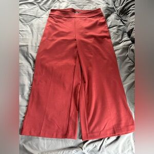 Cropped wide leg Ponte Dress Pants